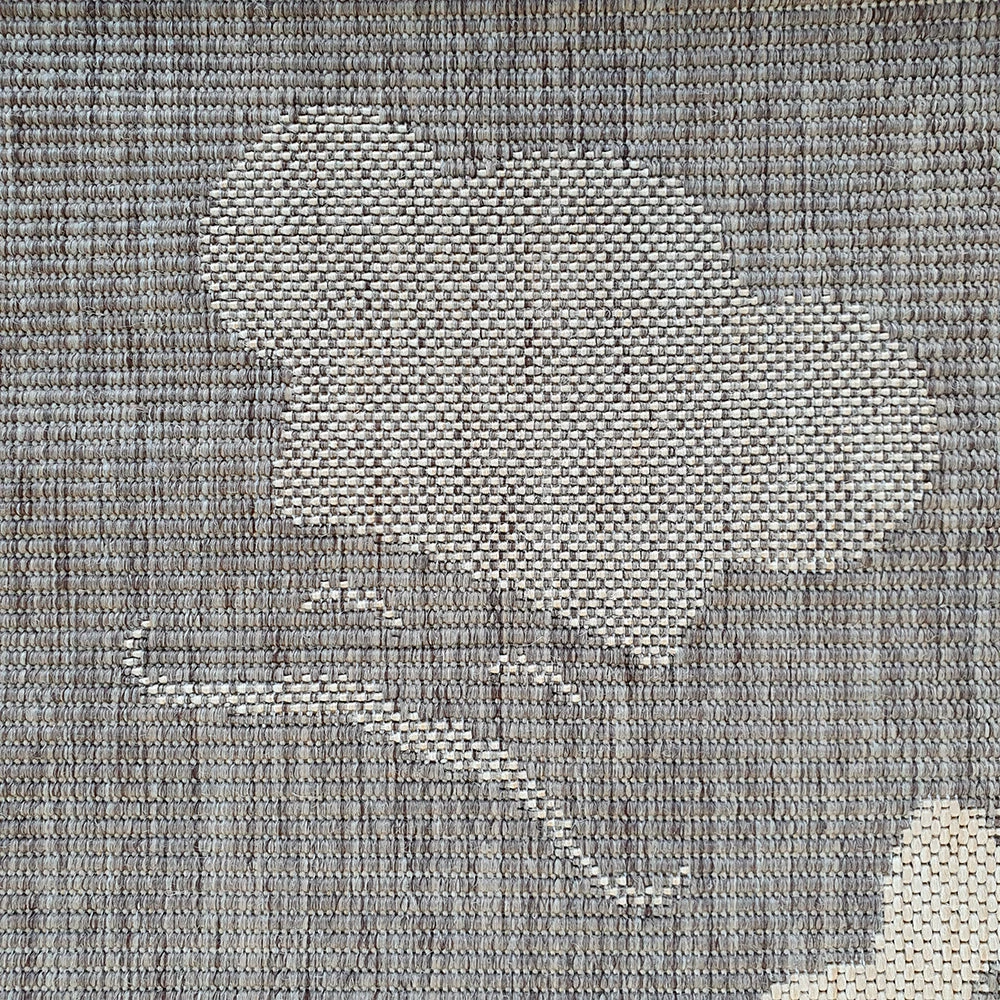 Xrugs Rug For Kitchen Brown Sisal Look Bon Appetit Pattern Carpet New Hard Wearing Mat