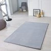 Xrug Silver Grey Rug Super Soft Plain Living Room Bedroom Carpet Short Pile Area Mat