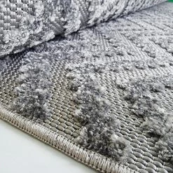 Xrug Outdoor Rugs Outdoor Rug Silver Grey Large XL Small Zig Zag Chevron For Garden Patios Decking Gazebo Soft Woven Geometric Mat