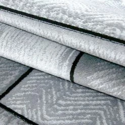 Xrugs Modern Rug Black Grey Brick Wall Pattern Mats Small Large Bedroom Hallway Carpet