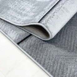 Xrugs Modern Rug Black Grey Brick Wall Pattern Mats Small Large Bedroom Hallway Carpet