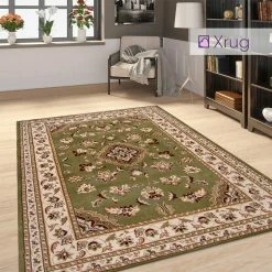 Xrugs Green Oriental Rug Carpet Large Small Runner Traditional Vintage Living Room Mat