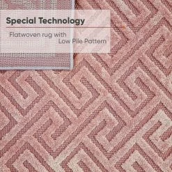 Xrug Outdoor Rugs Outdoor Rug Pink Decking Patio Garden SOFT Polypropylene Woven Mat Large Small