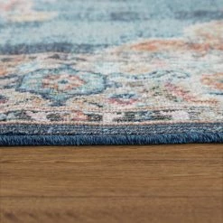 Xrugs Blue Outdoor Rug Multicolored Oriental Large XL Decking Garden Patio Balcony Mat