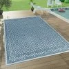 Xrug Outdoor Rug Teal Blue Large Small - Decking, Patio, Garden - SOFT Geometric Mat Outdoor Rugs