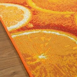 Xrug Orange Outdoor Rugs Tropical Design For Decking Patio Garden Extra Large Small