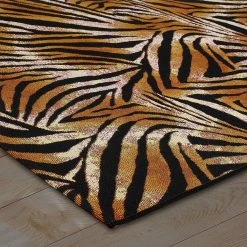 Xrug Outdoor Rugs Outdoor Rug Animal Print Orange Black For Decking Patio Garden Mat Large Small Tiger Animal Print Pattern