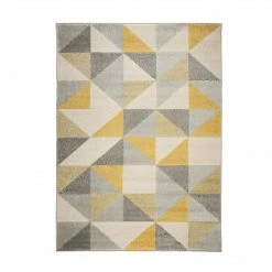 Xrug Modern Geometric Rug Yellow And Grey Cream Pattern Runner Carpet Floor Mat Small Large XL 15 Xrug Modern Geometric Rug Yellow And Grey Cream Pattern Runner Carpet Floor Mat Small Large XL