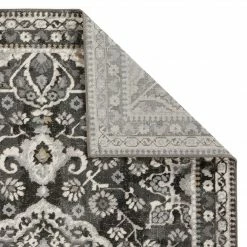 Xrugs Runners Traditional Oriental Rug Charcoal Grey Mustard Large Small Runner Floor Hall Mat