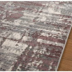 Xrugs Modern Abstract Rug Grey Mauve Living Room Area Carpet Large Small Runner Mats Runners