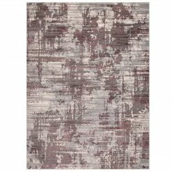Xrugs Modern Abstract Rug Grey Mauve Living Room Area Carpet Large Small Runner Mats Runners