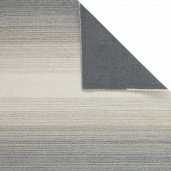 Xrug Wool Rug Striped Grey Cream Pattern Natural Heavy Carpet For Living Room Bedroom Area Mat Modern