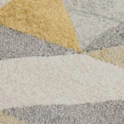 Xrug Modern Geometric Rug Yellow And Grey Cream Pattern Runner Carpet Floor Mat Small Large XL 10 Xrug Modern Geometric Rug Yellow And Grey Cream Pattern Runner Carpet Floor Mat Small Large XL