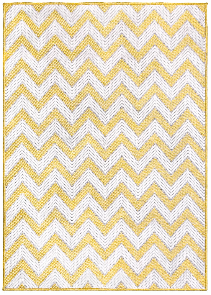 Xrugs Yellow Pattern Rug Indoor Outdoor Garden Patio Mat Water Resistant Runner Carpet