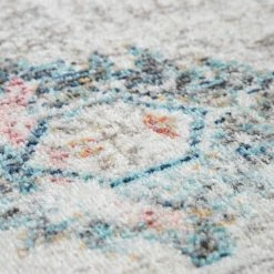 Xrugs Indoor Outdoor Rug Large Cream Oriental Pattern Decking Garden Patio Balcony Mat