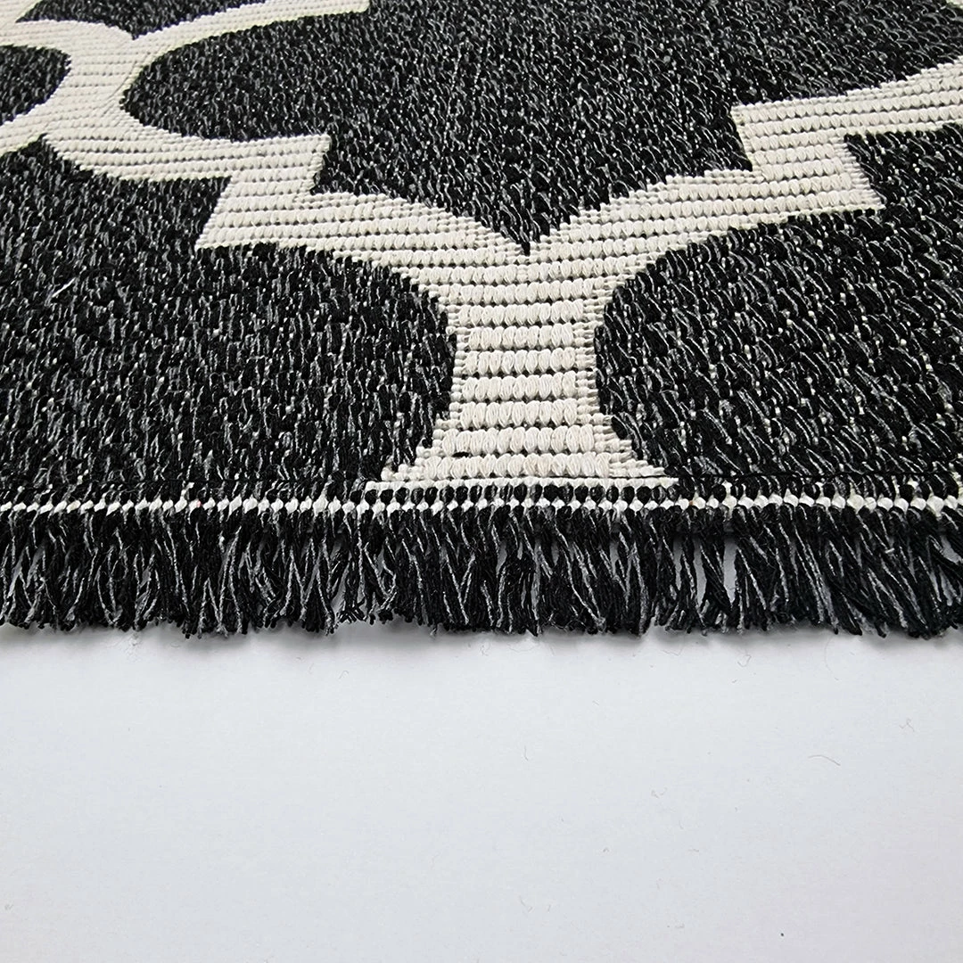 Xrugs Runner Rug Black 300cm Cotton Machine Washable With Tassels Natural Runner For Bedroom Hallway 5 Xrugs Runner Rug Black 300cm Cotton Machine Washable With Tassels Natural Runner For Bedroom Hallway