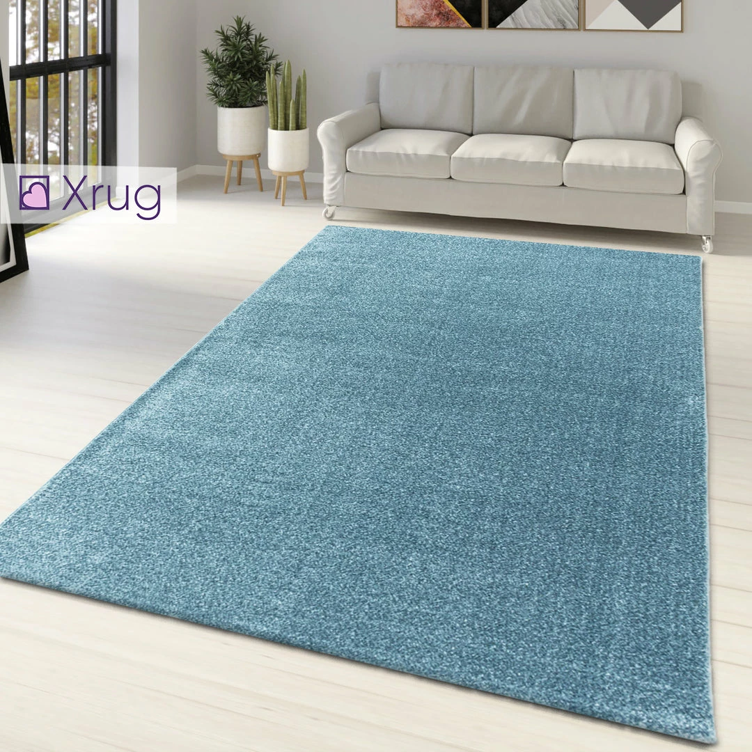 Xrugs Teal Rug Carpet Blue Monochrome Plain Bedroom Living Room Area Mat Large Small 1 Xrugs Teal Rug Carpet Blue Monochrome Plain Bedroom Living Room Area Mat Large Small
