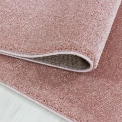 Xrugs Modern Blush Pink Rug Carpet Monochrome Plain Bedroom Living Room Area Mat Large Small