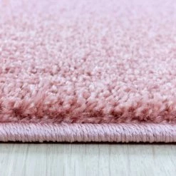 Xrugs Modern Blush Pink Rug Carpet Monochrome Plain Bedroom Living Room Area Mat Large Small