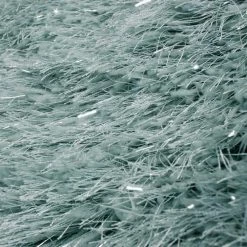 Xrugs Modern Duck Egg Rug Soft Fluffy Sparkle Green Shaggy Carpet Woven Thick Mat Large Small