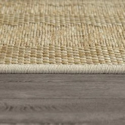 Xrugs Outdoor Rugs Flatweave Outdoor Rug Beige Border Geometric Pattern Large Area Patio Garden Mat