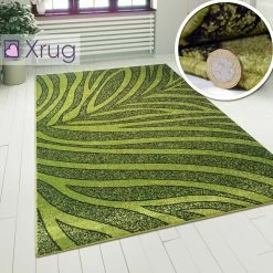 Xrugs Green Rugs Patterned Modern Design Carpet Rug Living Room Bedroom Small Large Runner