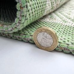 Xrugs Cotton Rugs Cotton Rug Green Beige Geometric Machine Washable Large & Small Flatweave Natural Bedroom Living Room Carpet Mat