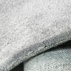 Xrugs Modern Grey Floral Rug Thick Soft Carpet Mustard Hand Carved Pattern Small Large Circle