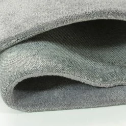 Xrugs Modern Grey Floral Rug Thick Soft Carpet Mustard Hand Carved Pattern Small Large Circle