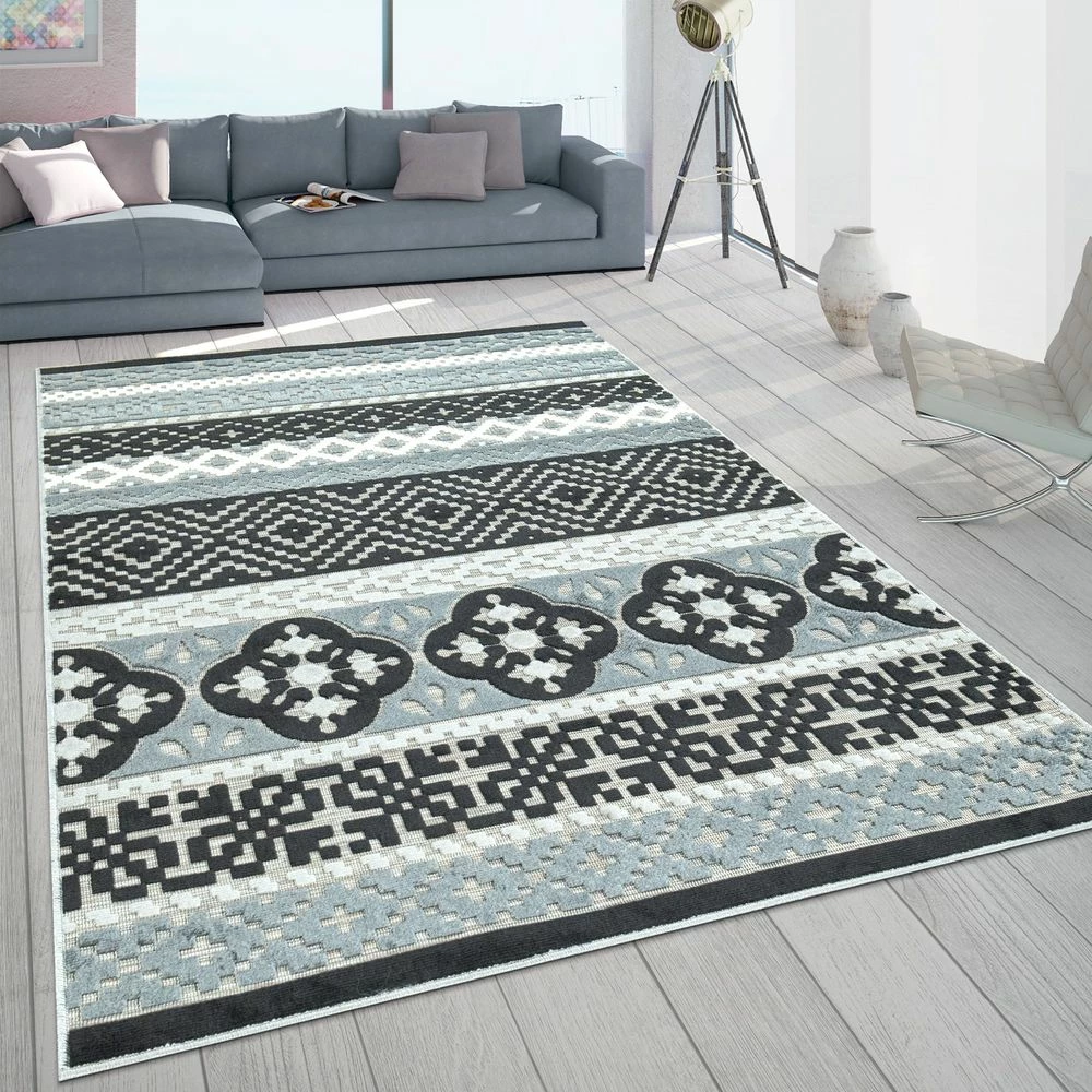 Xrugs Indoor & Outdoor Rug Grey Black Cream Soft Tufted Geometric Pattern Large Small 1 Xrugs Indoor & Outdoor Rug Grey Black Cream Soft Tufted Geometric Pattern Large Small