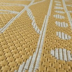 Xrugs Outdoor Rugs Outdoor Rug Yellow Mustard Patio Garden Extra Large XL Small Woven Carpet Mat