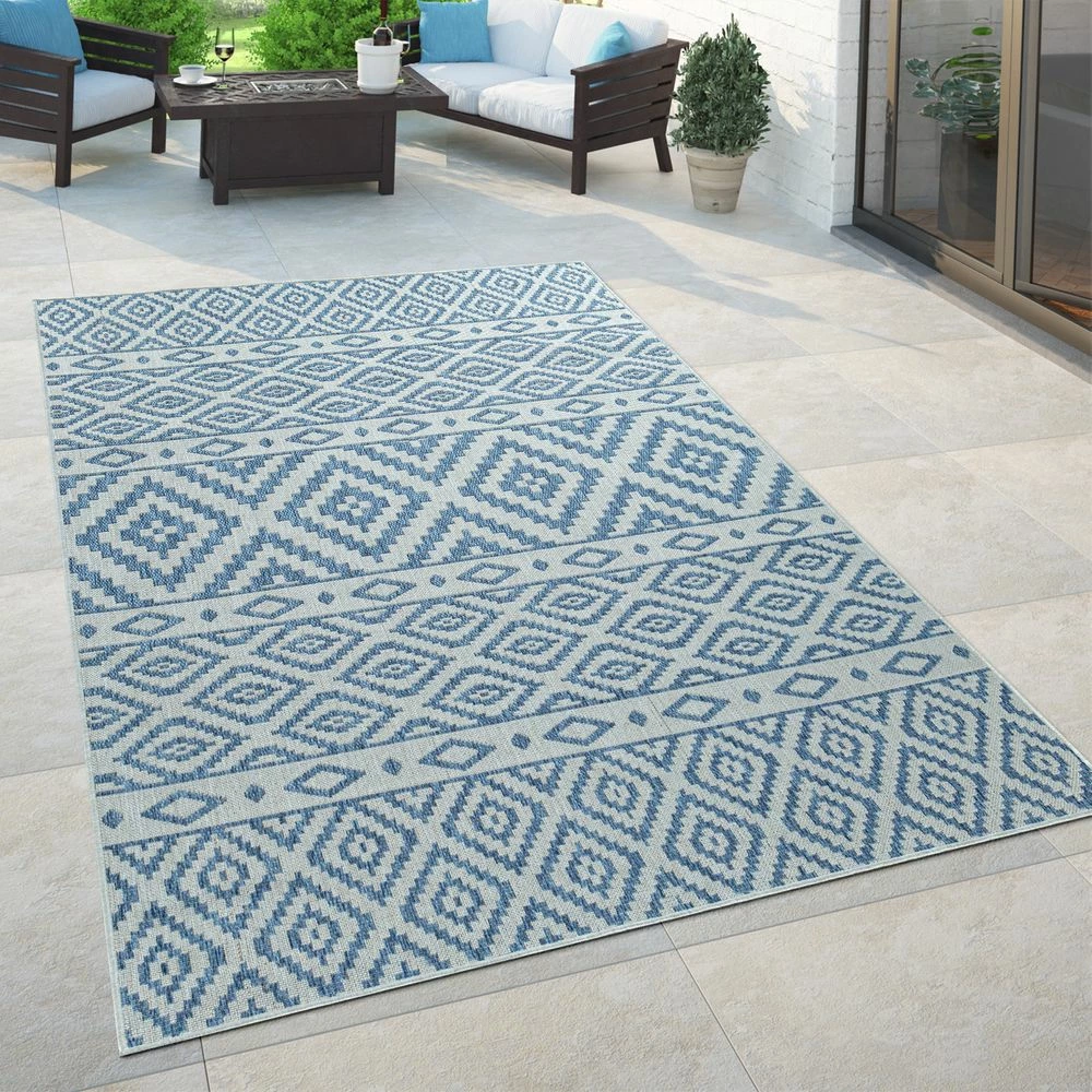 Xrugs Outdoor Rugs Blue Outdoor Rug Geometric Flatweave Large XL Small Decking Garden Patio Mat 1 Xrugs Outdoor Rugs Blue Outdoor Rug Geometric Flatweave Large XL Small Decking Garden Patio Mat