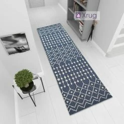 Xrugs Cotton Rugs Cotton Rug Navy Blue Diamond Pattern Washable Flat Weave Mat Woven Carpet Small Extra Large 25 Xrugs Cotton Rugs Cotton Rug Navy Blue Diamond Pattern Washable Flat Weave Mat Woven Carpet Small Extra Large