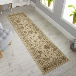 Xrugs Runners Luxury Oriental Rug Large Small Runner Circle Cream Thick Heavy Area Carpet Mat