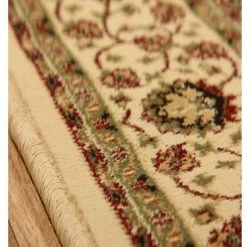 Xrugs Runners Beige Oriental Rug Heavy Thick Soft Border Design Large Runner Circle Area Mats