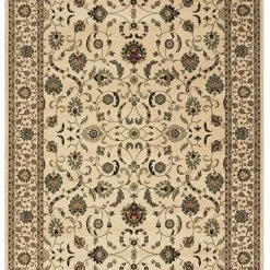 Xrugs Runners Beige Oriental Rug Heavy Thick Soft Border Design Large Runner Circle Area Mats