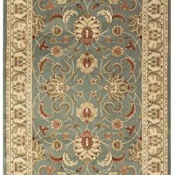 Xrugs Runners Teal Blue Rug Traditional Oriental Pattern Thick Heavy Large Small Runner Circle