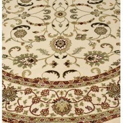 Xrugs Runners Beige Oriental Rug Heavy Thick Soft Border Design Large Runner Circle Area Mats
