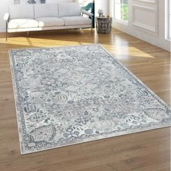 Xrugs Traditional Oriental Rug Grey Cream Blue Colours Large Small Runner Round Carpet Runners