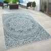 Xrugs Indoor Outdoor Rug Large Grey Blue Oriental Pattern Decking Patio Garden XL Mats Outdoor Rugs