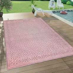Xrug Outdoor Rugs Outdoor Rug Pink Decking Patio Garden SOFT Polypropylene Woven Mat Large Small