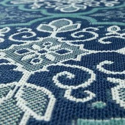 Xrugs Blue Indoor & Outdoor Rug Navy Blue Moroccan Trellis Flat Weave Mat Large Small 5 Xrugs Blue Indoor & Outdoor Rug Navy Blue Moroccan Trellis Flat Weave Mat Large Small