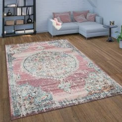Xrugs Outdoor Rugs Pink Oriental Rug Indoor Outdoor Decking Garden Patio Balcony XL Large Small Mat