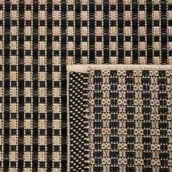 Xrugs Outdoor Rugs Flatweave Outdoor Rug Sisal Effect Nature And Black Large Small Patio Garden Mat