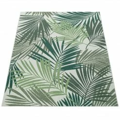 Xrugs Outdoor Floral Rug Green Cream Palm Pattern Large Small Hall Patio Garden Mats Outdoor Rugs 11 Xrugs Outdoor Floral Rug Green Cream Palm Pattern Large Small Hall Patio Garden Mats Outdoor Rugs