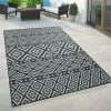 Xrugs Outdoor Plastic Rug Black Grey Flatweave Large Small Decking Garden Patio Mat Outdoor Rugs