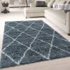 Xrug Fluffy Rug Grey Shaggy Thick Soft Large Small Diamond Carpet For Living Room Bedroom