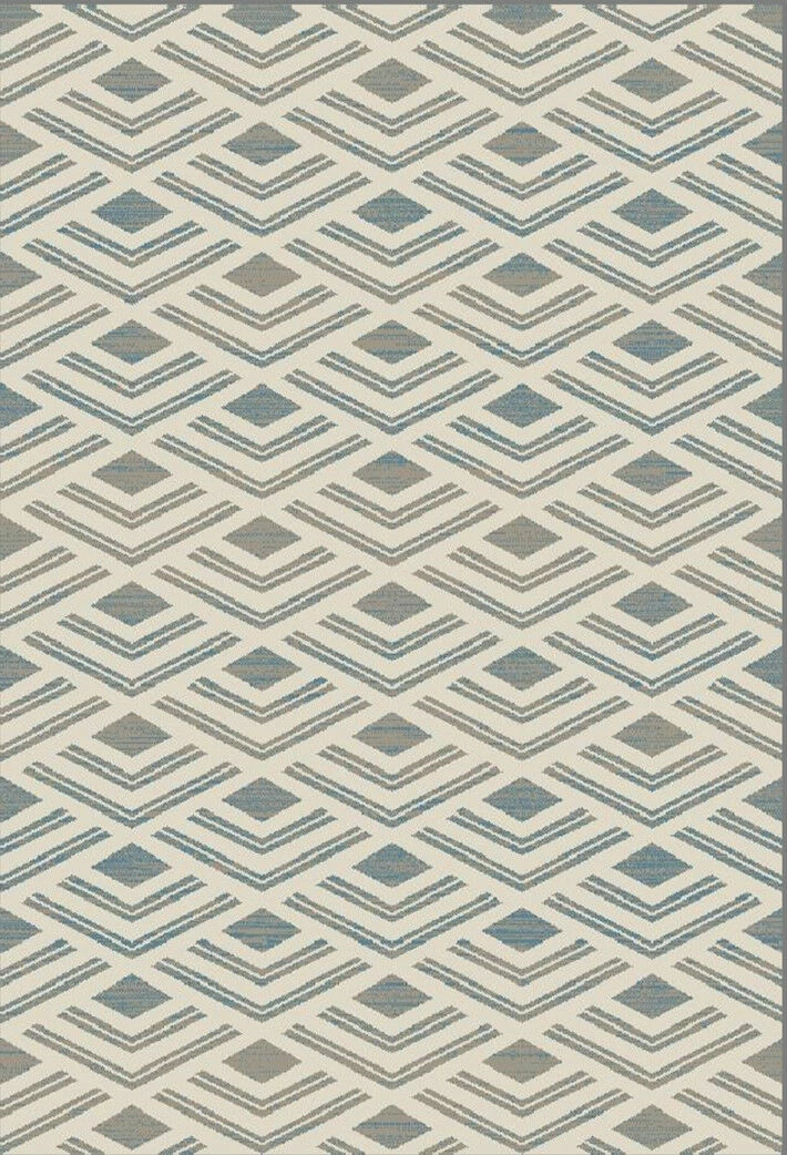 Xrugs Geometric Rug Modern Ivory Blue Diamond Pattern Mat Dining Room Bedroom Carpets 2 Xrugs Geometric Rug Modern Ivory Blue Diamond Pattern Mat Dining Room Bedroom Carpets