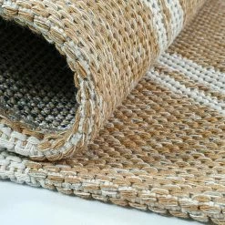 Xrugs Cotton Rugs Runner Rug Geometric 100% Cotton Washable Woven Carpet Natural Diamond Patterned Mat - 75x300cm