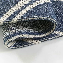 Xrugs Cotton Rugs Runner Rug Geometric 100% Cotton Washable Woven Carpet Natural Diamond Patterned Mat - 75x300cm